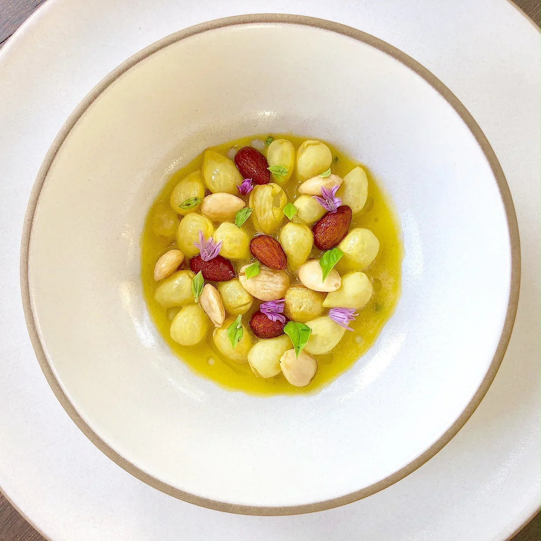Almond Variations with Saffron