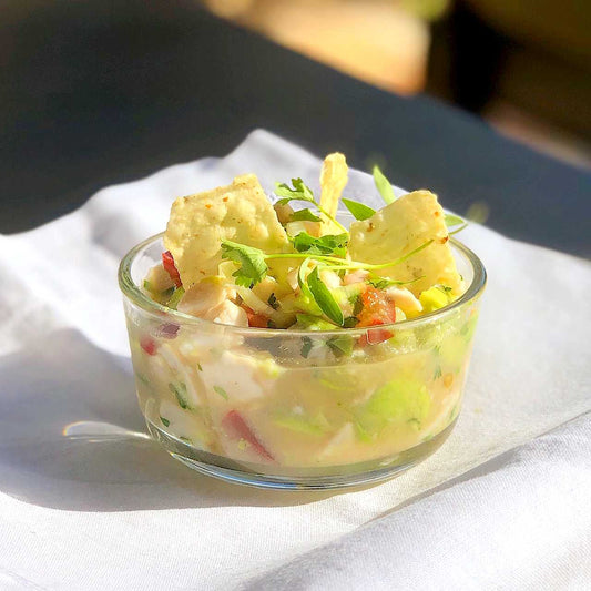 Outstanding Ceviche with Avocado and Serrano