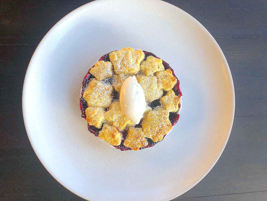 Delicious Mulberry Cobbler