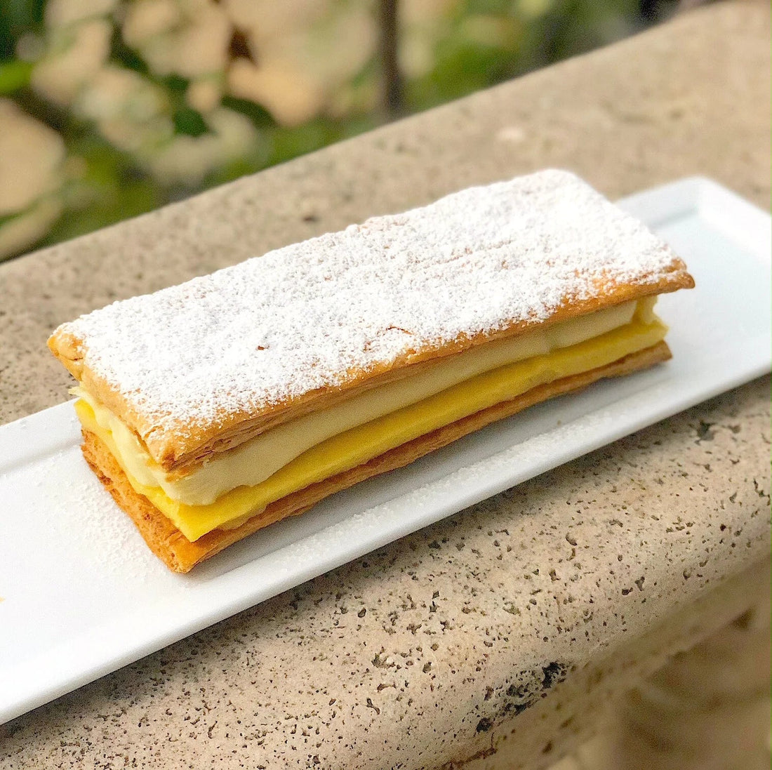 Lime Curd and White Chocolate Napoleon