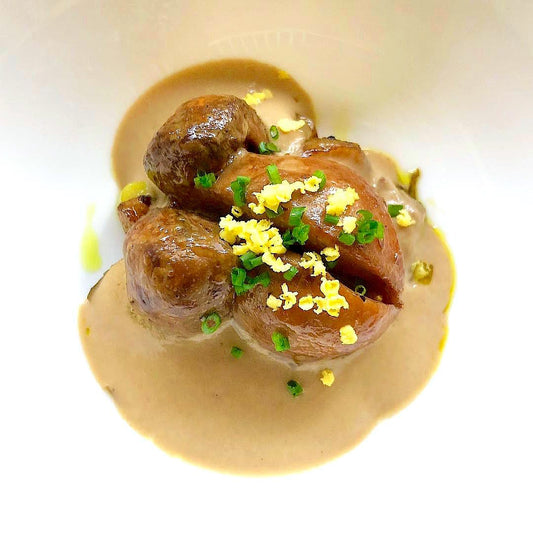 Roasted Porcini Recipe with Morel Cream