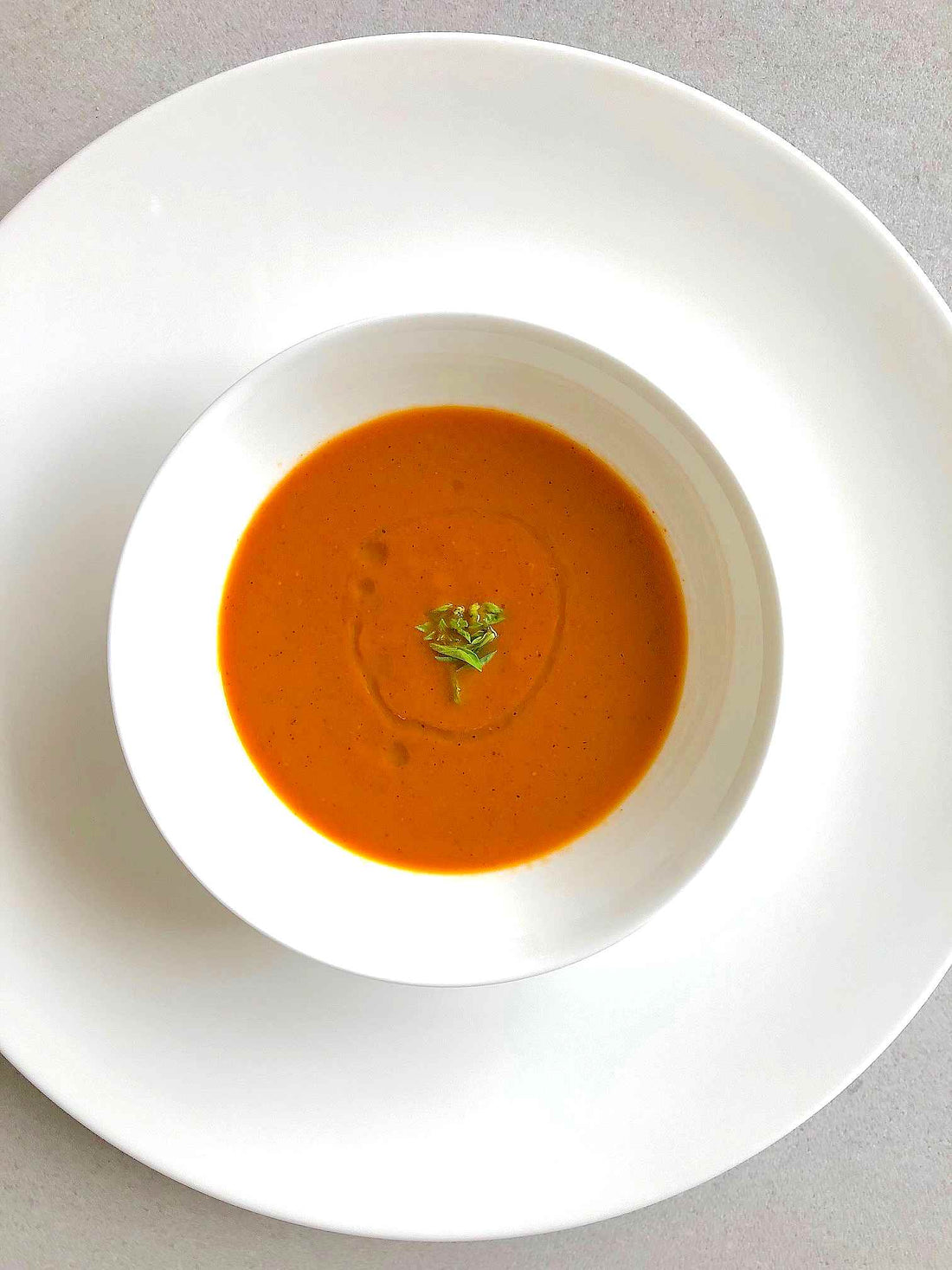 Easy Roasted Red Pepper Soup with Eggplant