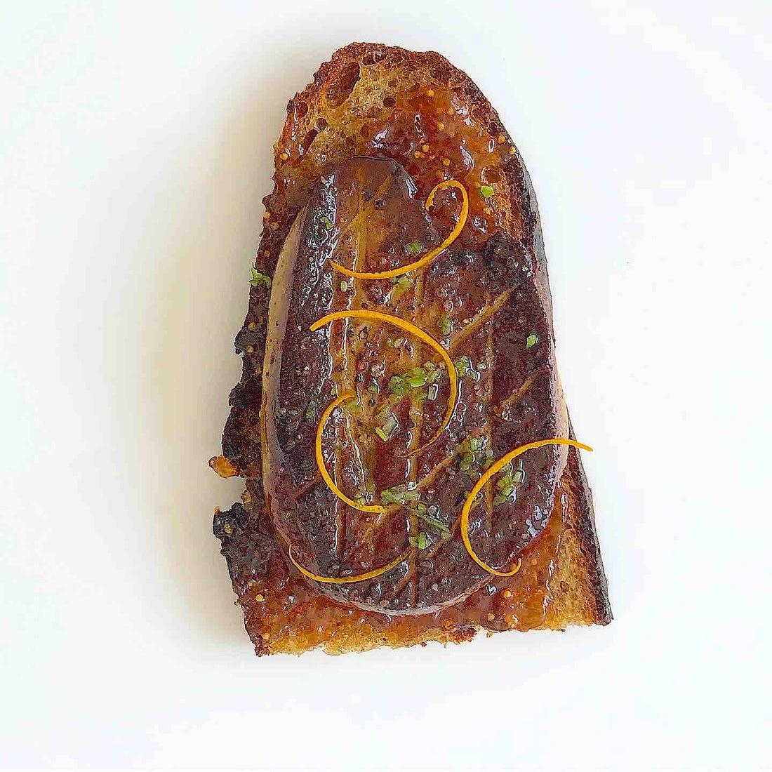 Seared Foie Gras with Fig Jam & Orange