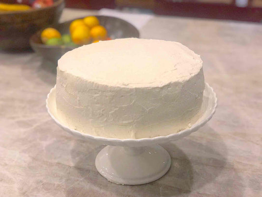 Vanilla Chiffon Cake Recipe with Berries