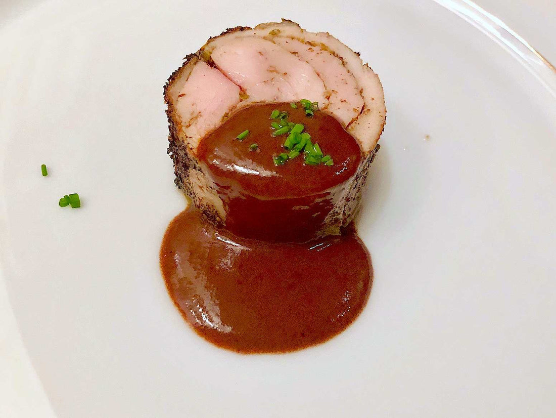 Sous Vide Chicken Roulade with Za'atar and Olive
