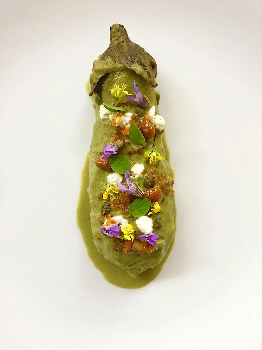 Eggplant, Olive, Jalapeno, and Sheep's Feta