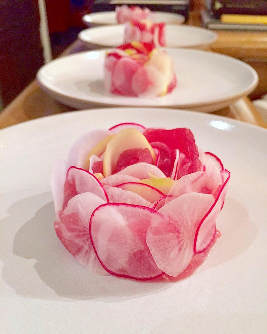 Tuna, Guava, Vanilla, and Radish