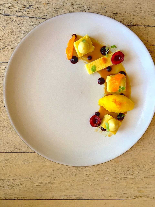 cheesecake recipe with orange, cherry, and amaretto!
