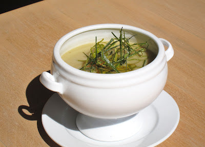 Roasted Eggplant and Leek Soup