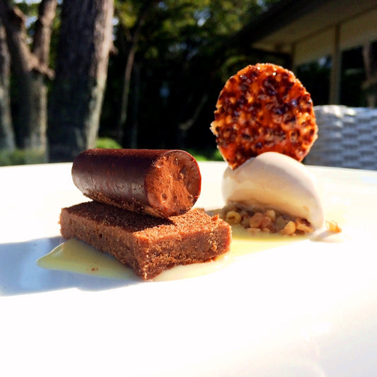 Chocolate Mousse Recipe with Espresso and Cocoa Nib Tuile