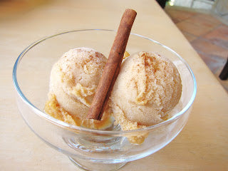 Cinnamon Peach Sorbet