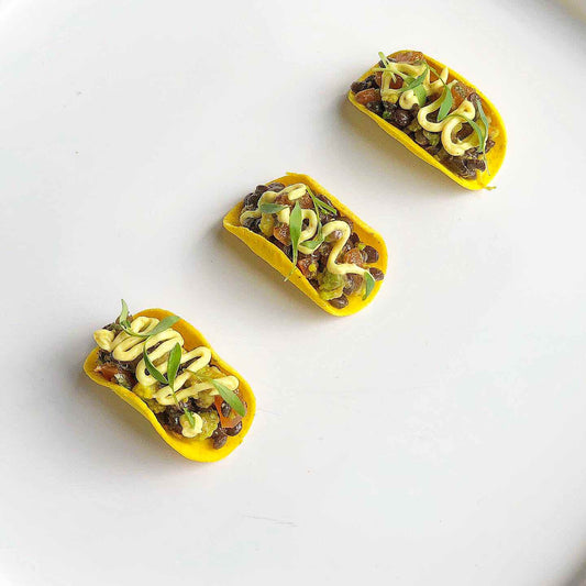 Vegan Tacos Recipe with Turmeric, Lentils, and Persimmon